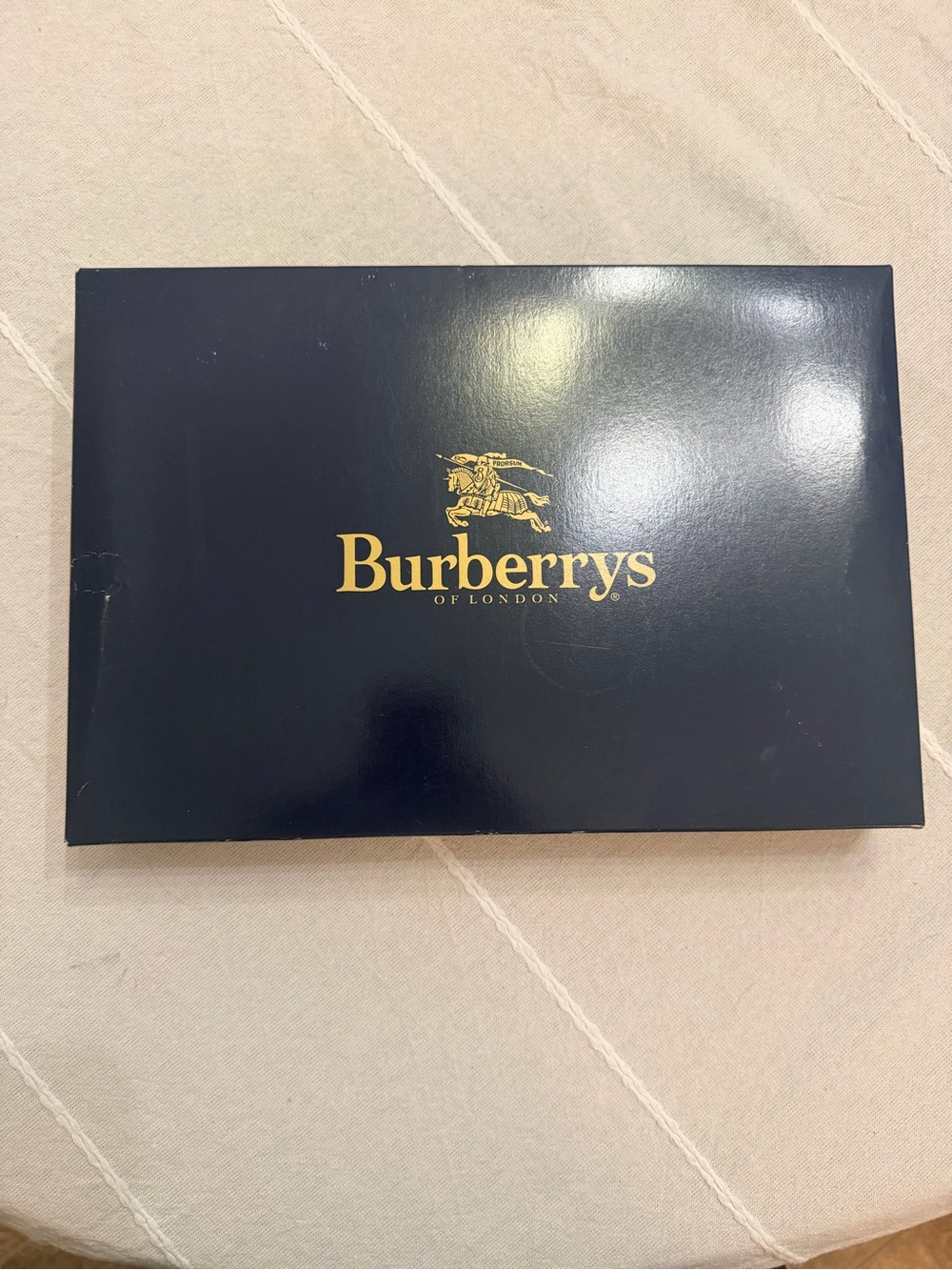 Burberrys of London Navy Logo Box